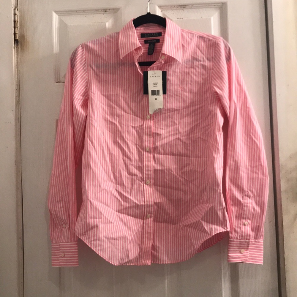 Ralph Lauren Pink Striped Shirt